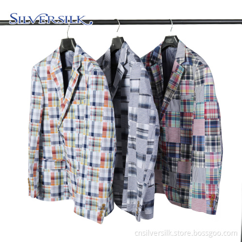 Checked Colorful Breathable Cotton Splicing Cloth